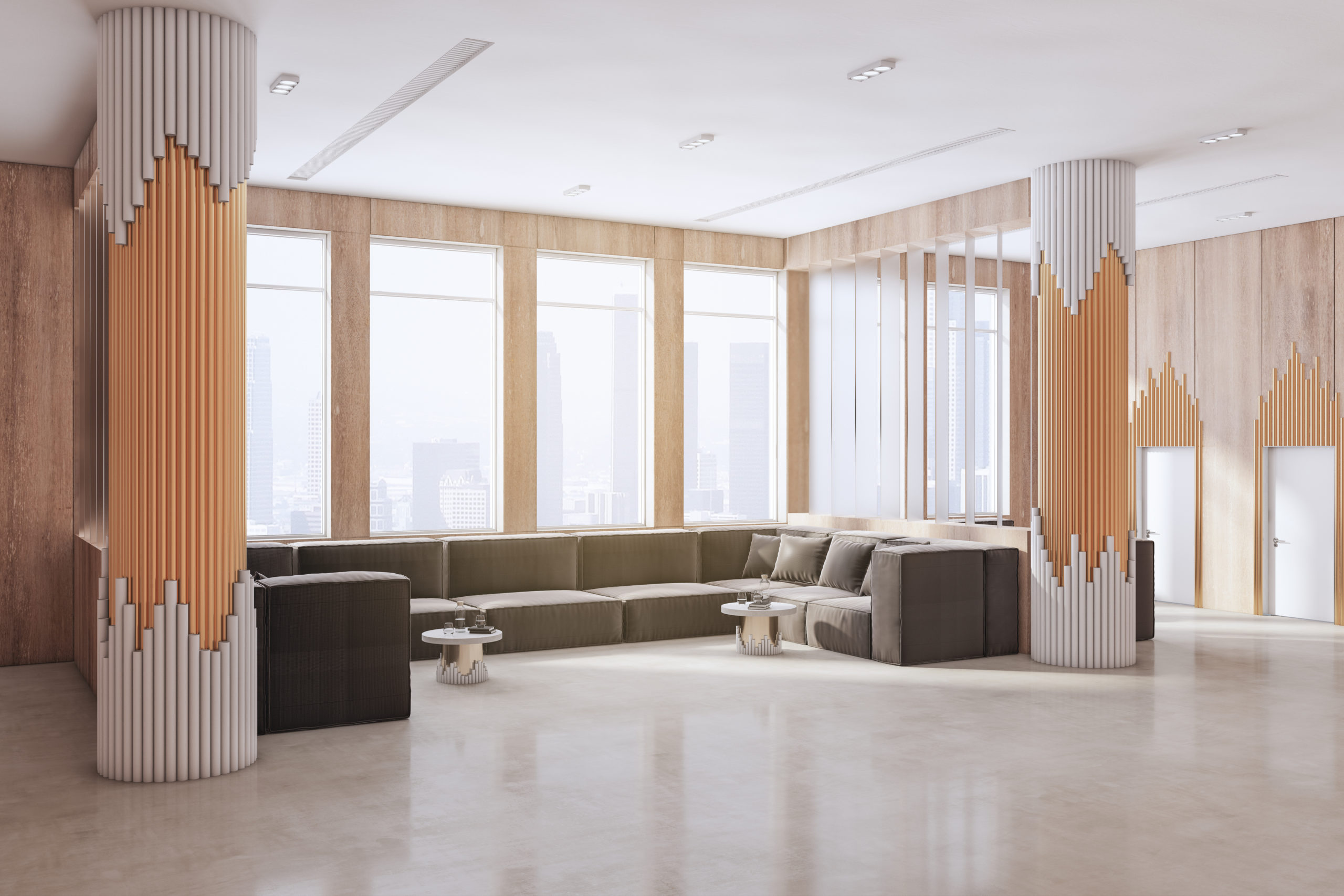 New Office Design Trends: Faux Columns and More